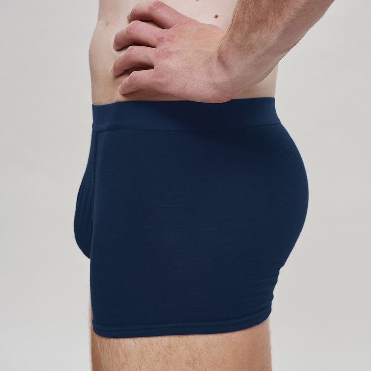 The Merino Wool Boxer Brief Navy Blue Woolday 2