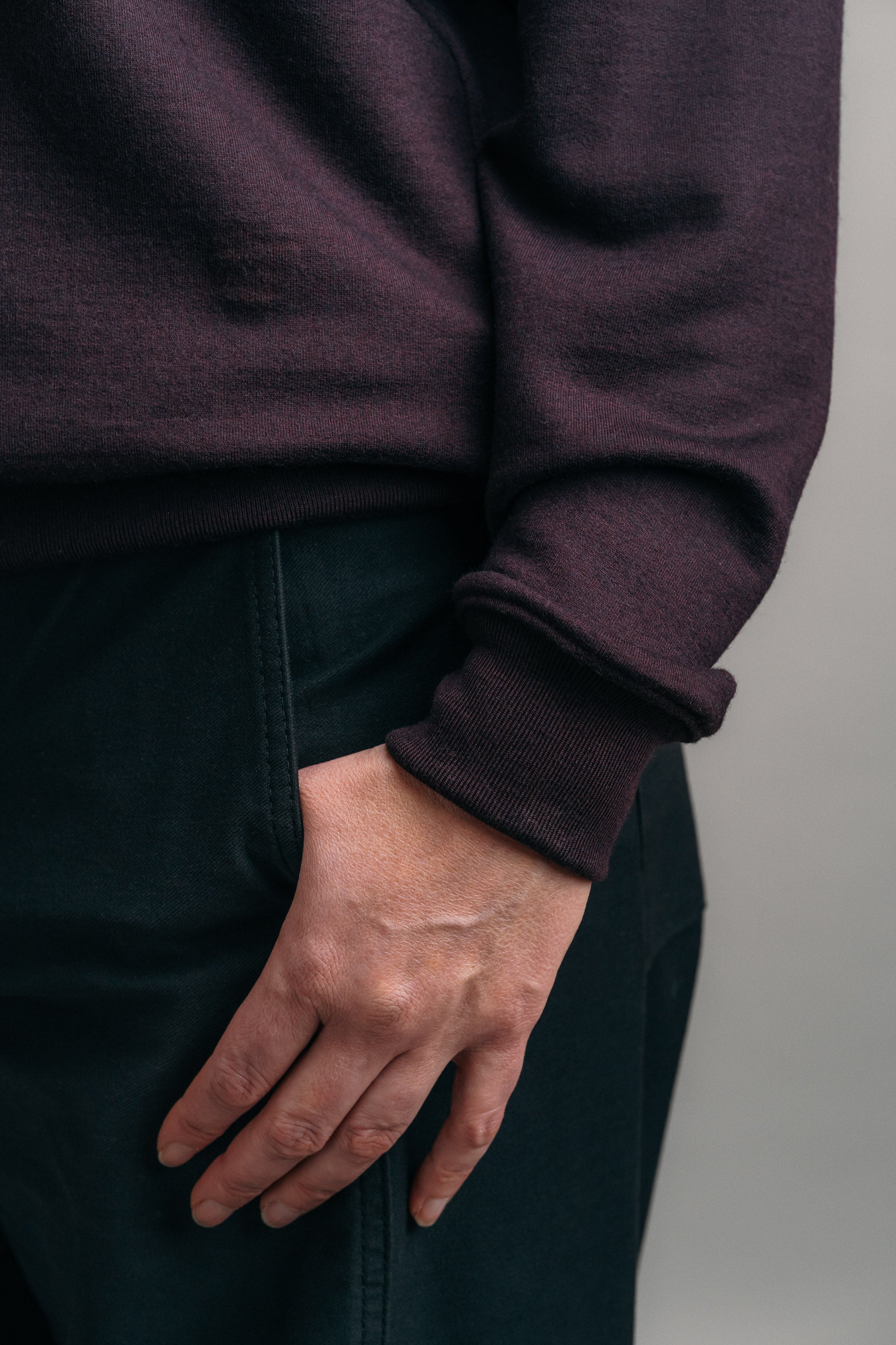 The Merino Sweatshirt – Bordeaux