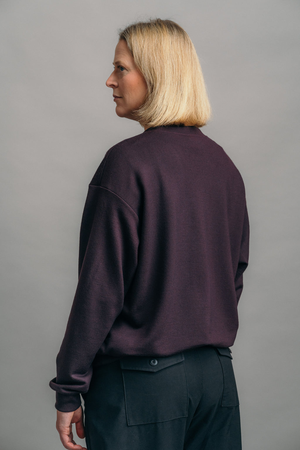 The Merino Sweatshirt – Bordeaux