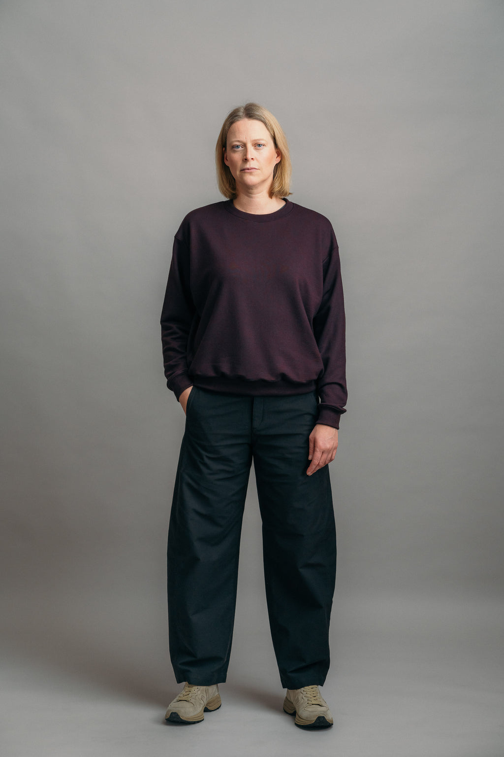 The Merino Sweatshirt – Bordeaux