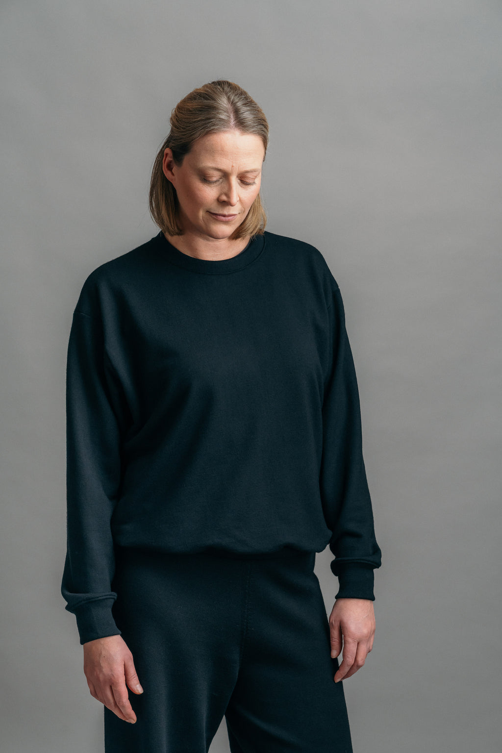 The Merino Sweatshirt – Black
