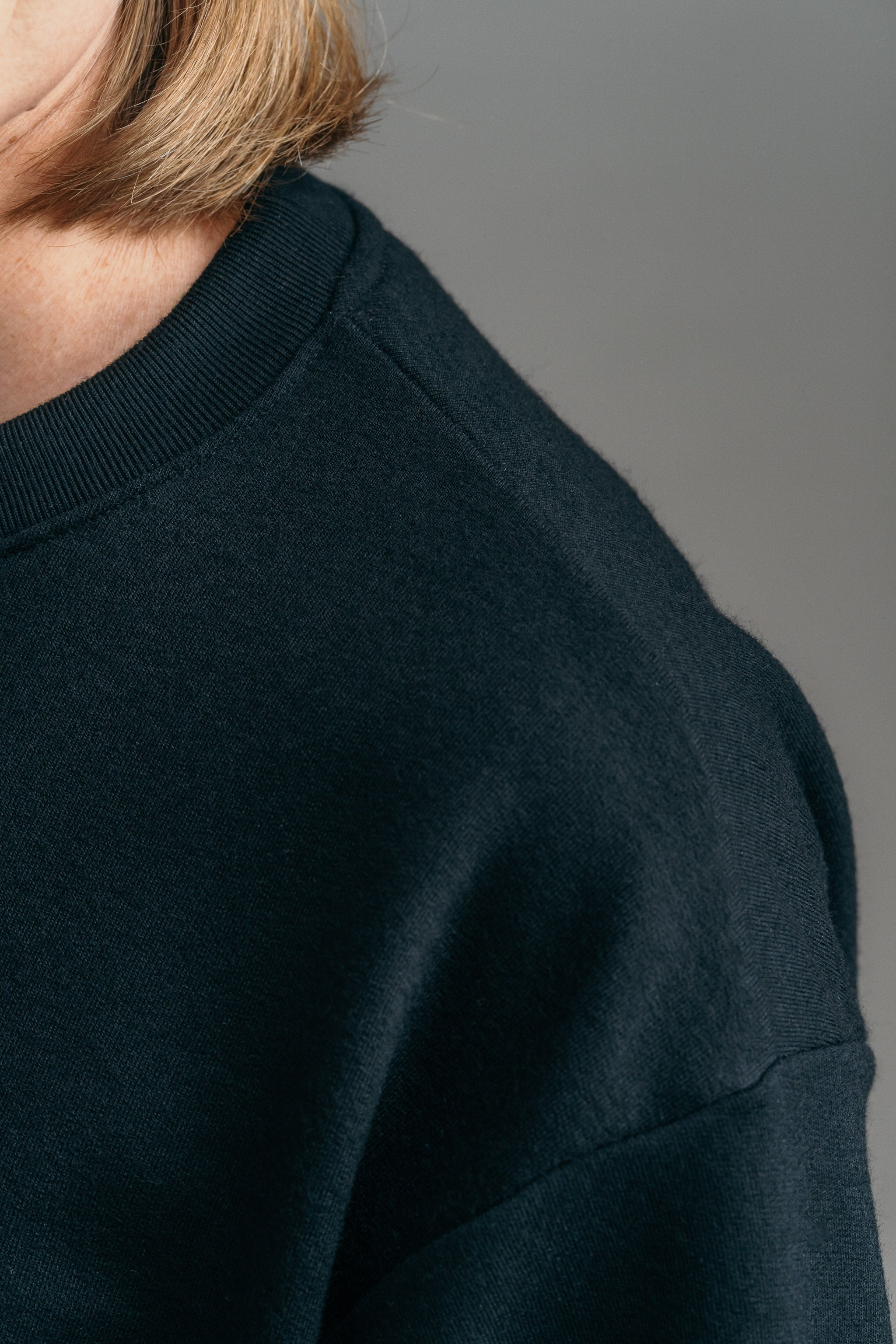 The Merino Sweatshirt – Black