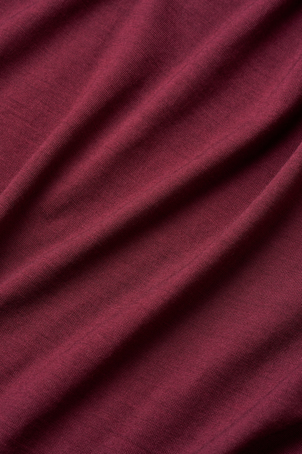 Das Classic Merino T-Shirt – Burgunder