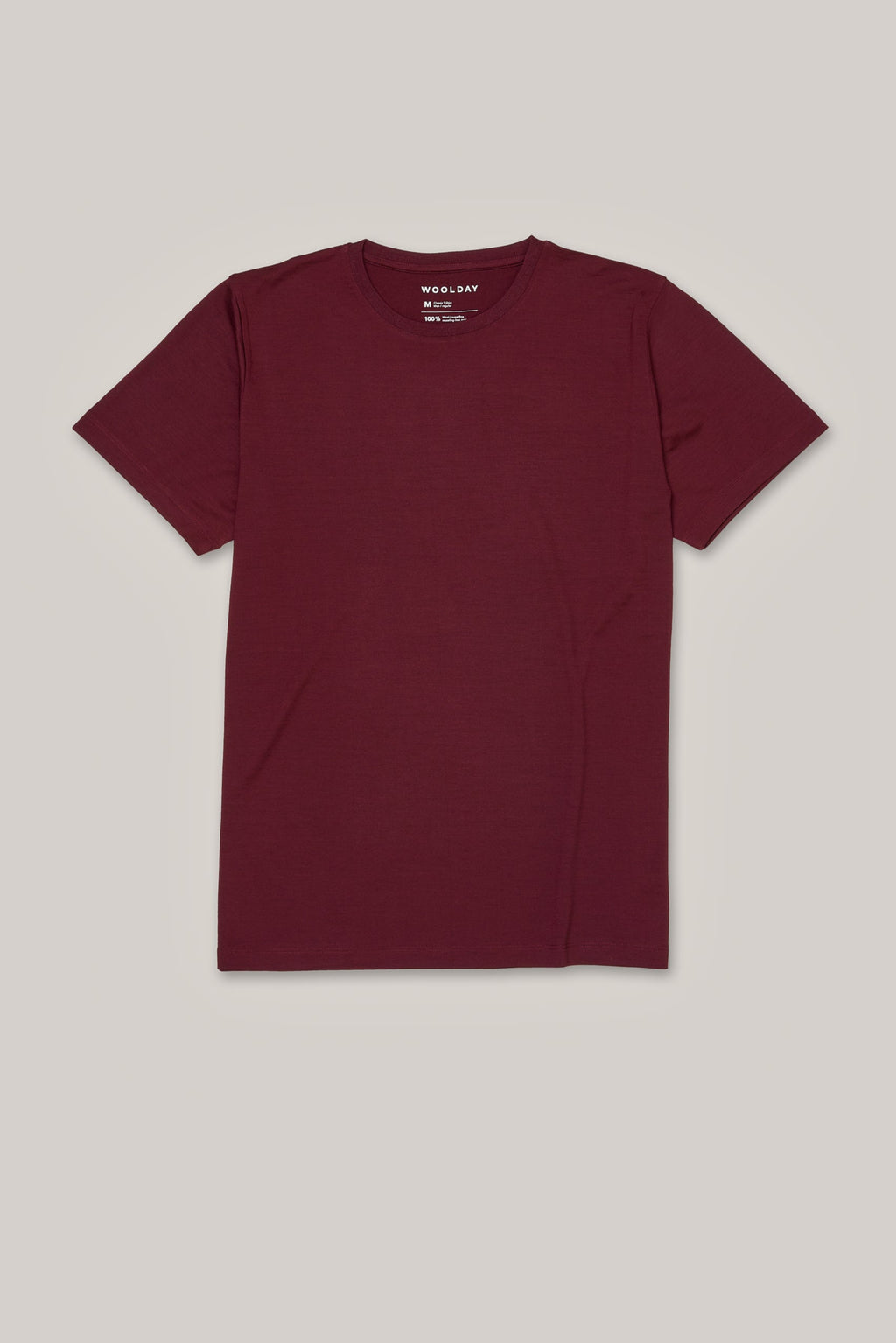 Das Classic Merino T-Shirt – Burgunder