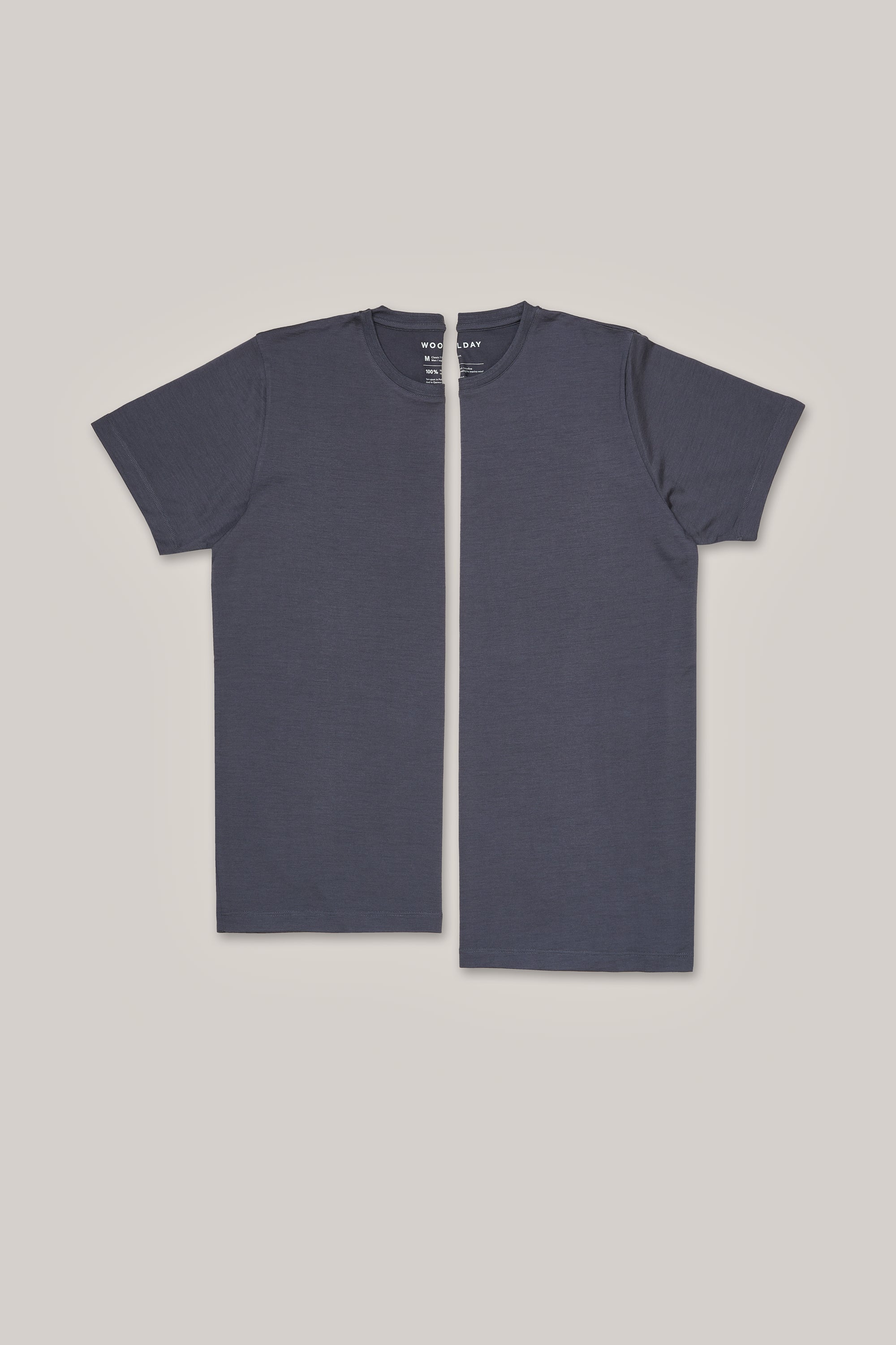 Das Classic Merino T-Shirt – Kohlegrau