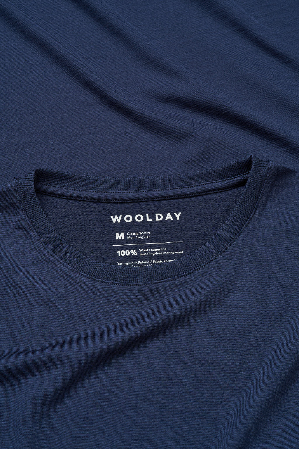 Das Classic Merino T-Shirt – Marineblau