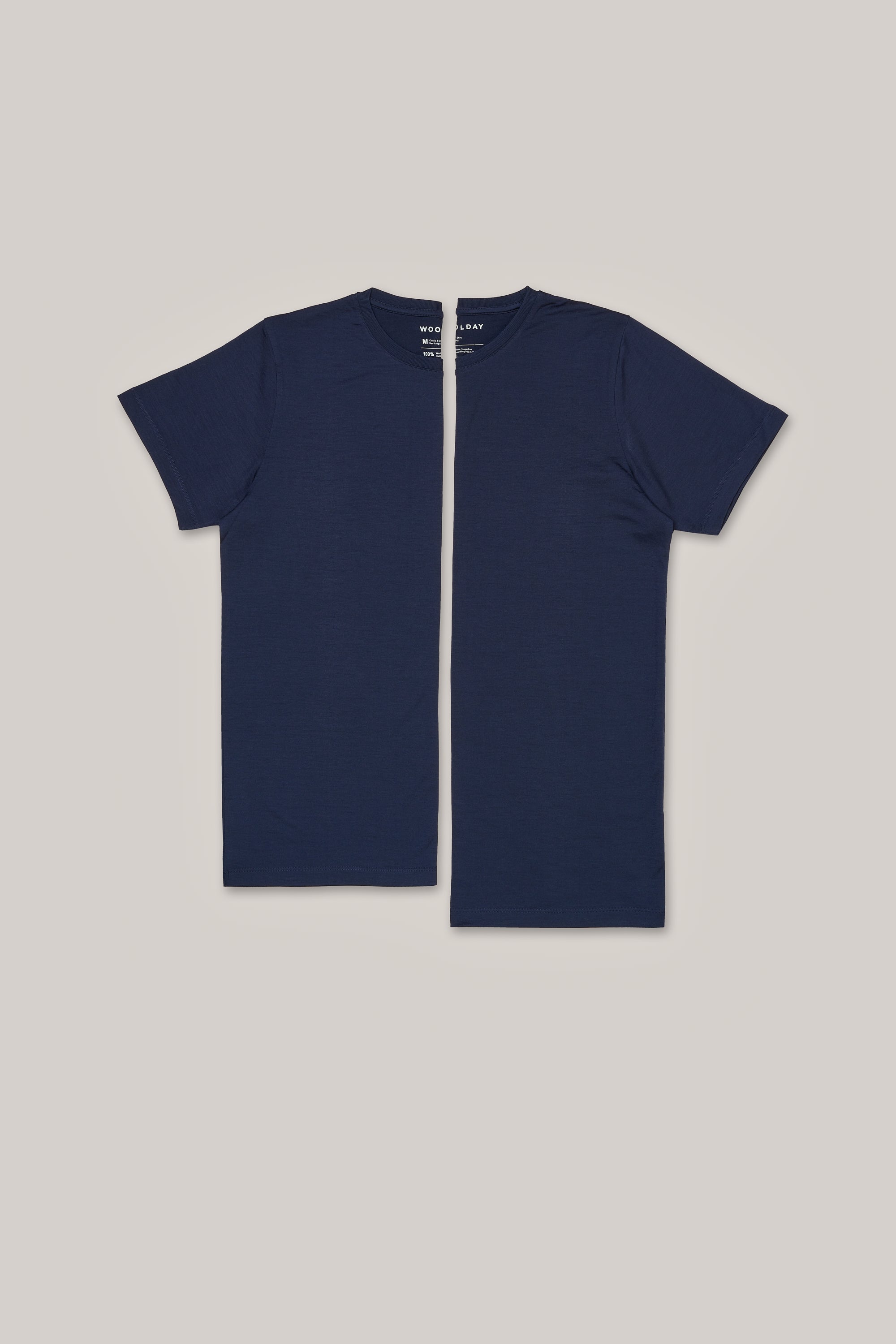 Das Classic Merino T-Shirt – Marineblau