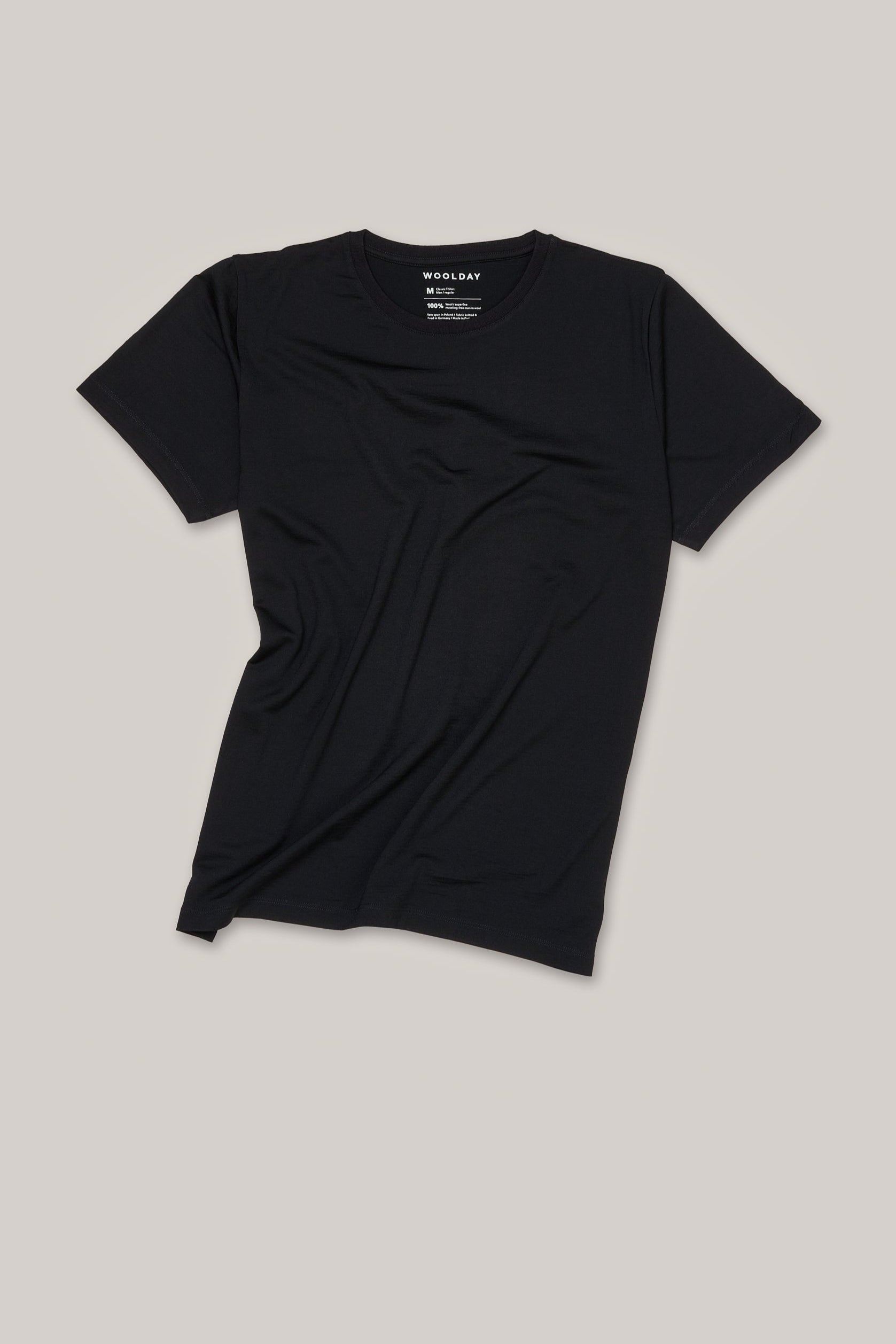 Das Merino T-Shirt Classic – Schwarz