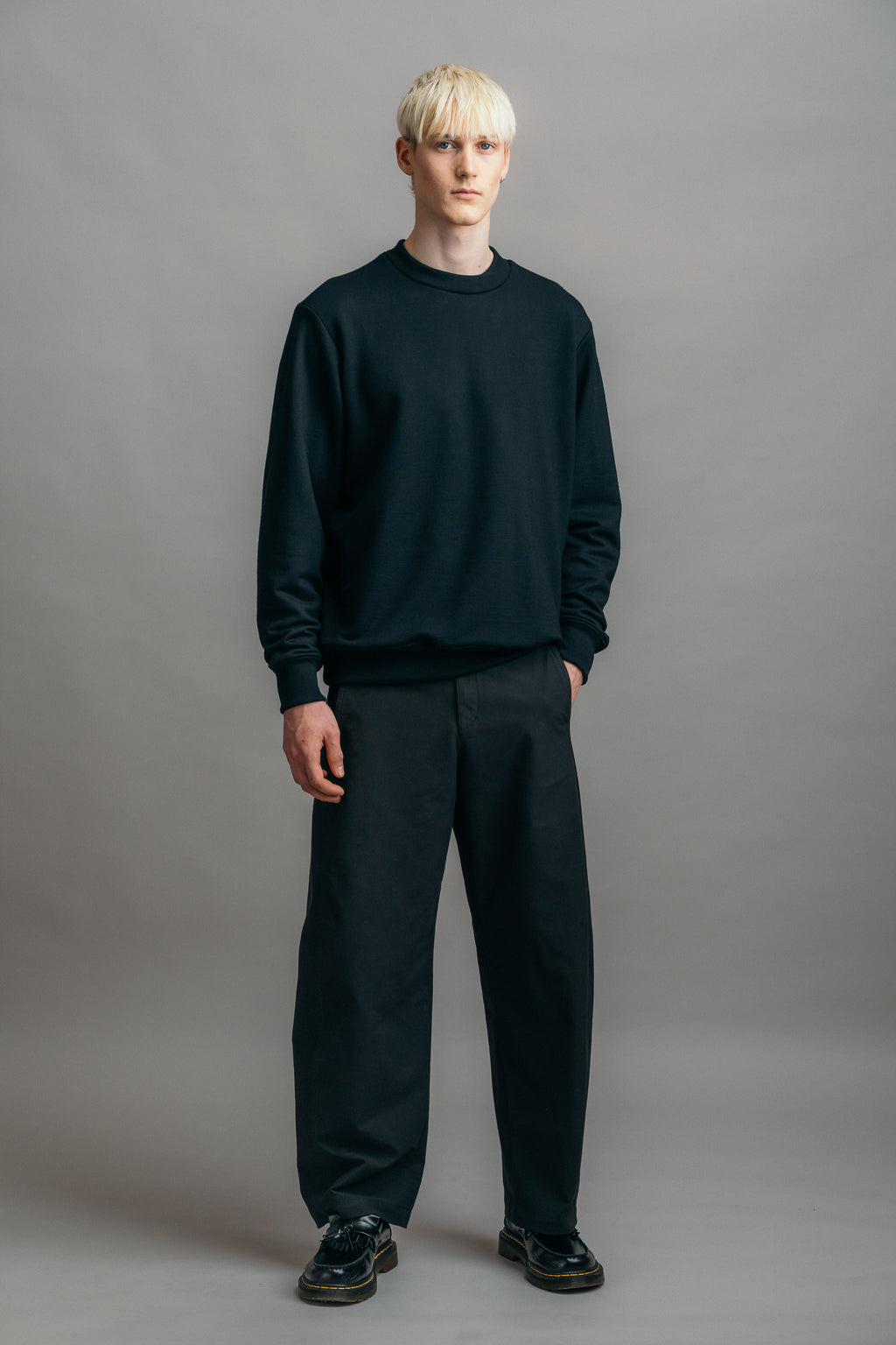 The Merino Sweatshirt – Black
