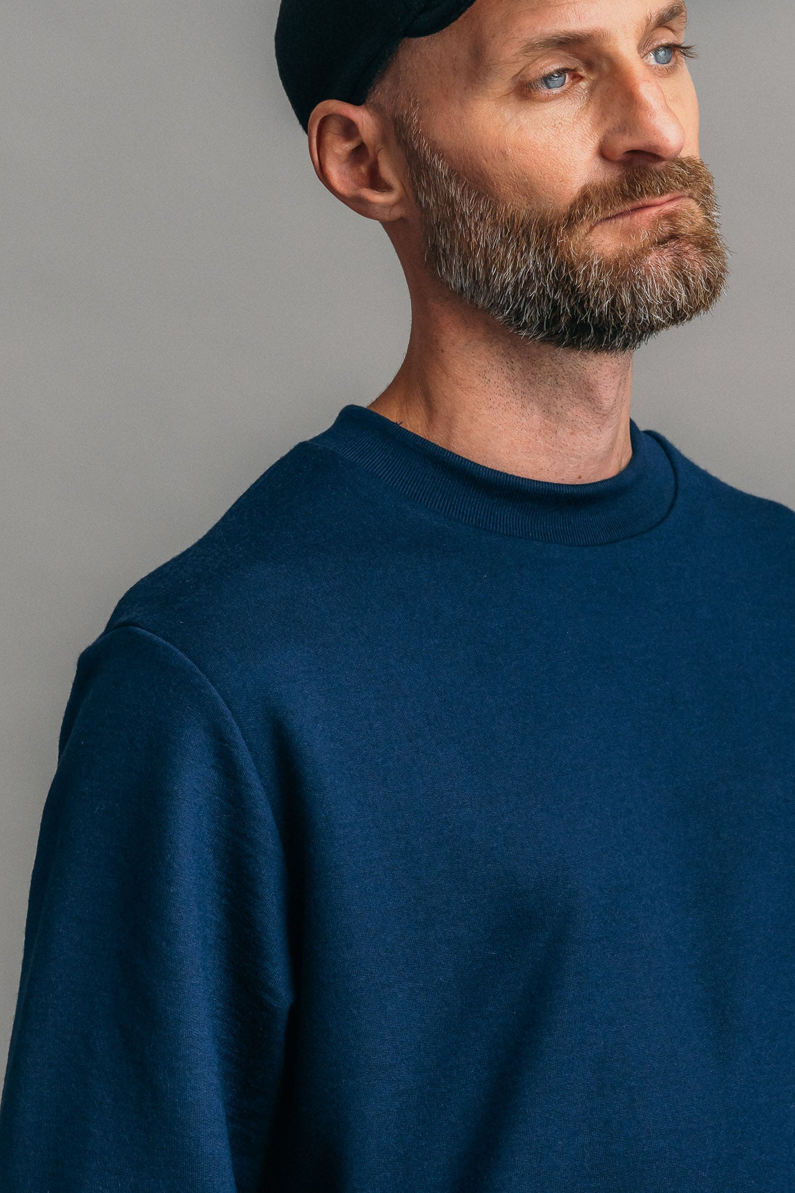 Das Merino Sweatshirt – Tiefseeblau