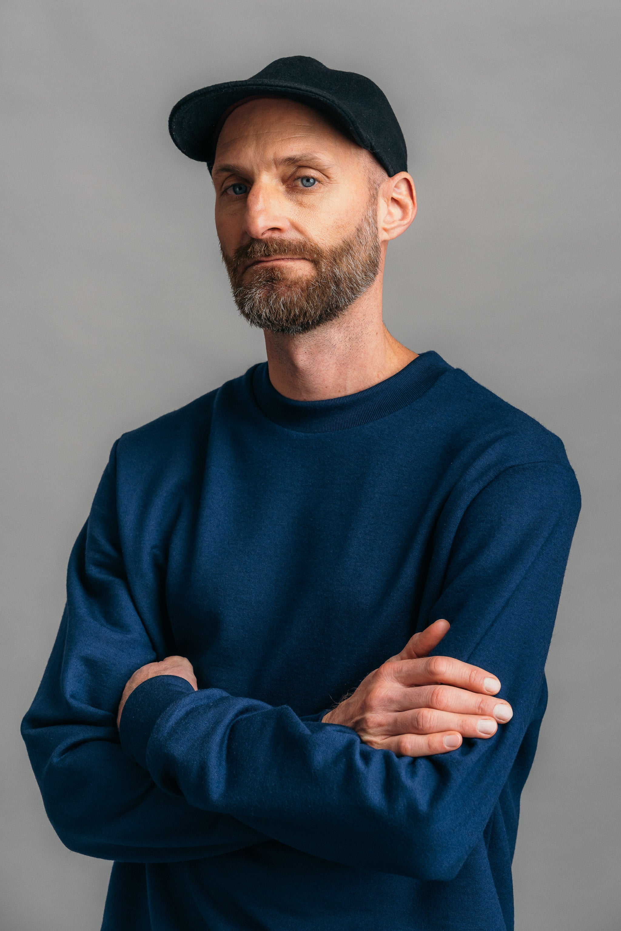 Das Merino Sweatshirt – Tiefseeblau