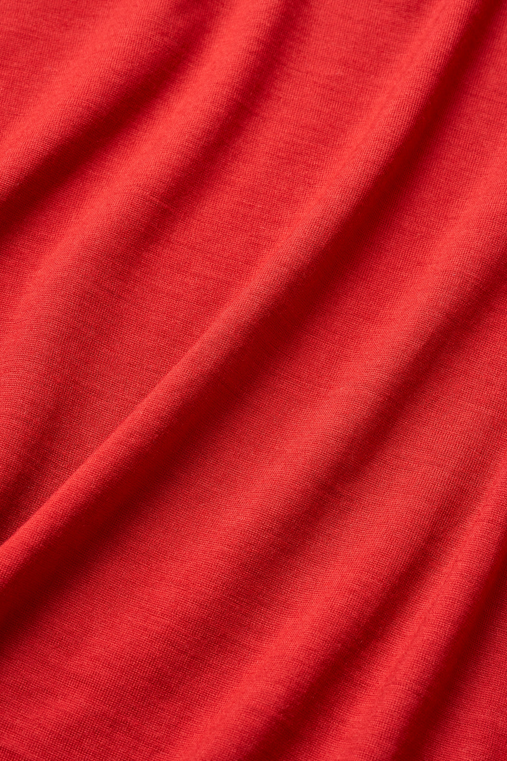 Das Classic Merino T-Shirt – Karminrot