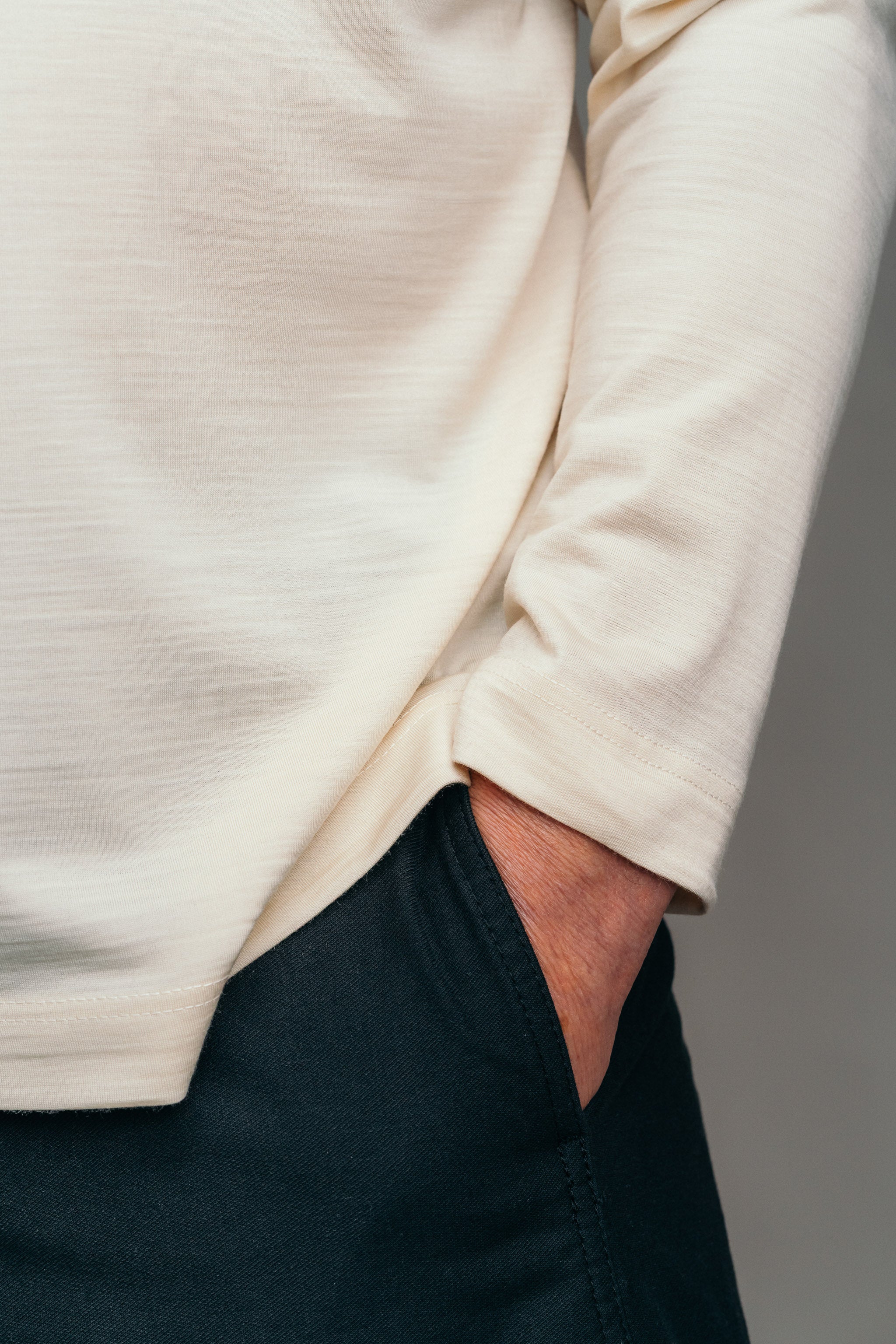 The Real Merino Long Sleeve – Ivory
