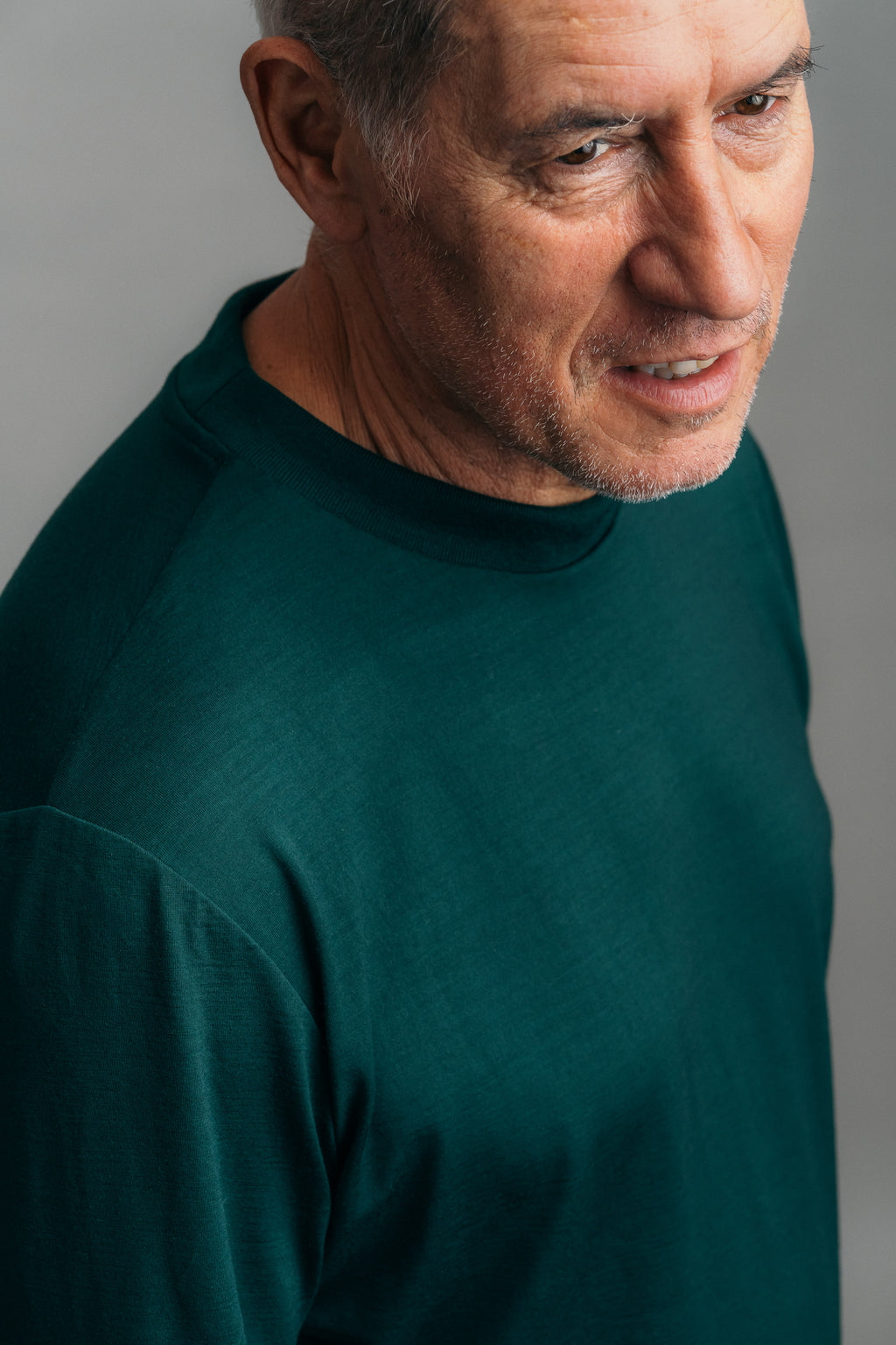 Das Real Merino Longsleeve – Moosgrün