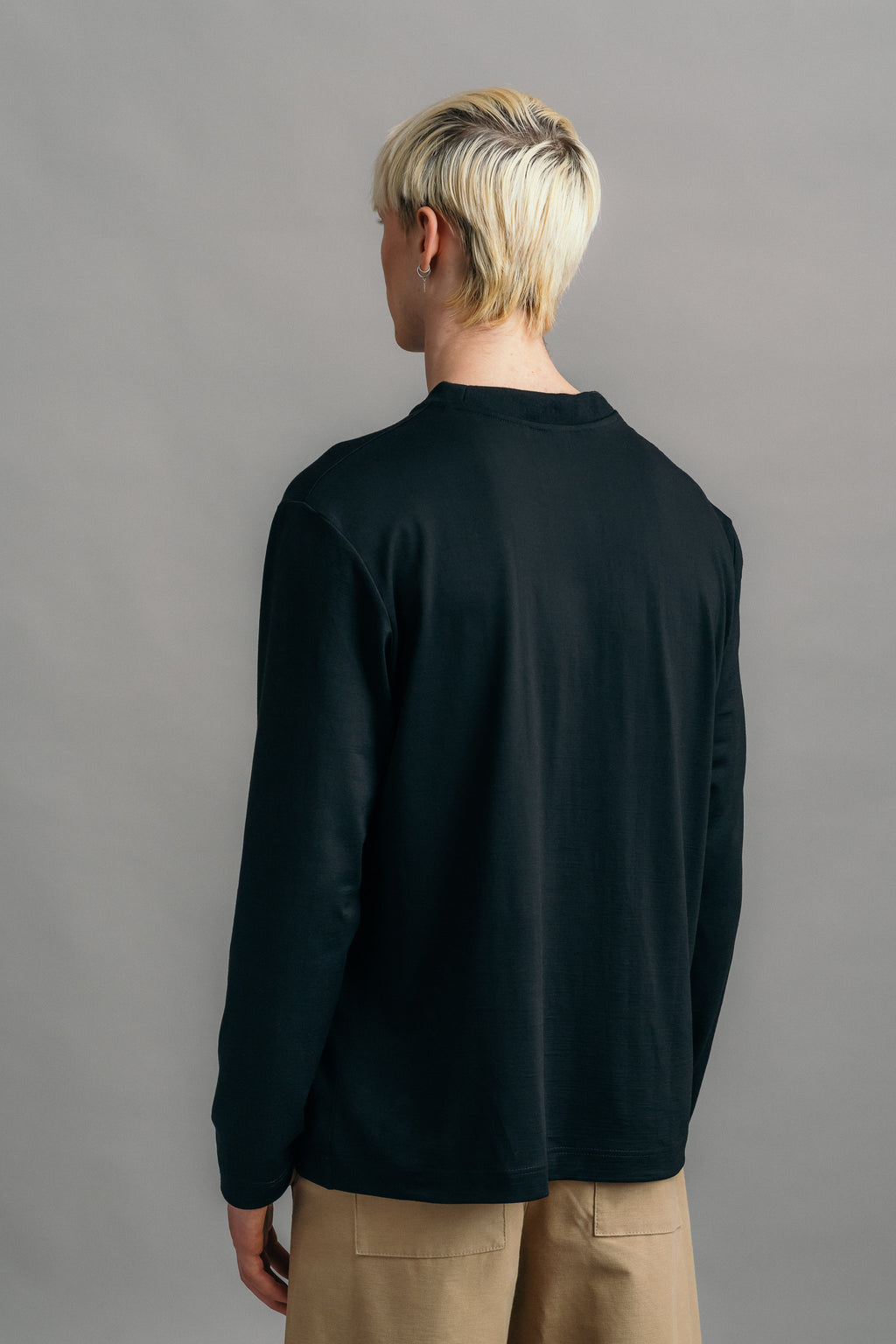 Das Real Merino Longsleeve – Schwarz