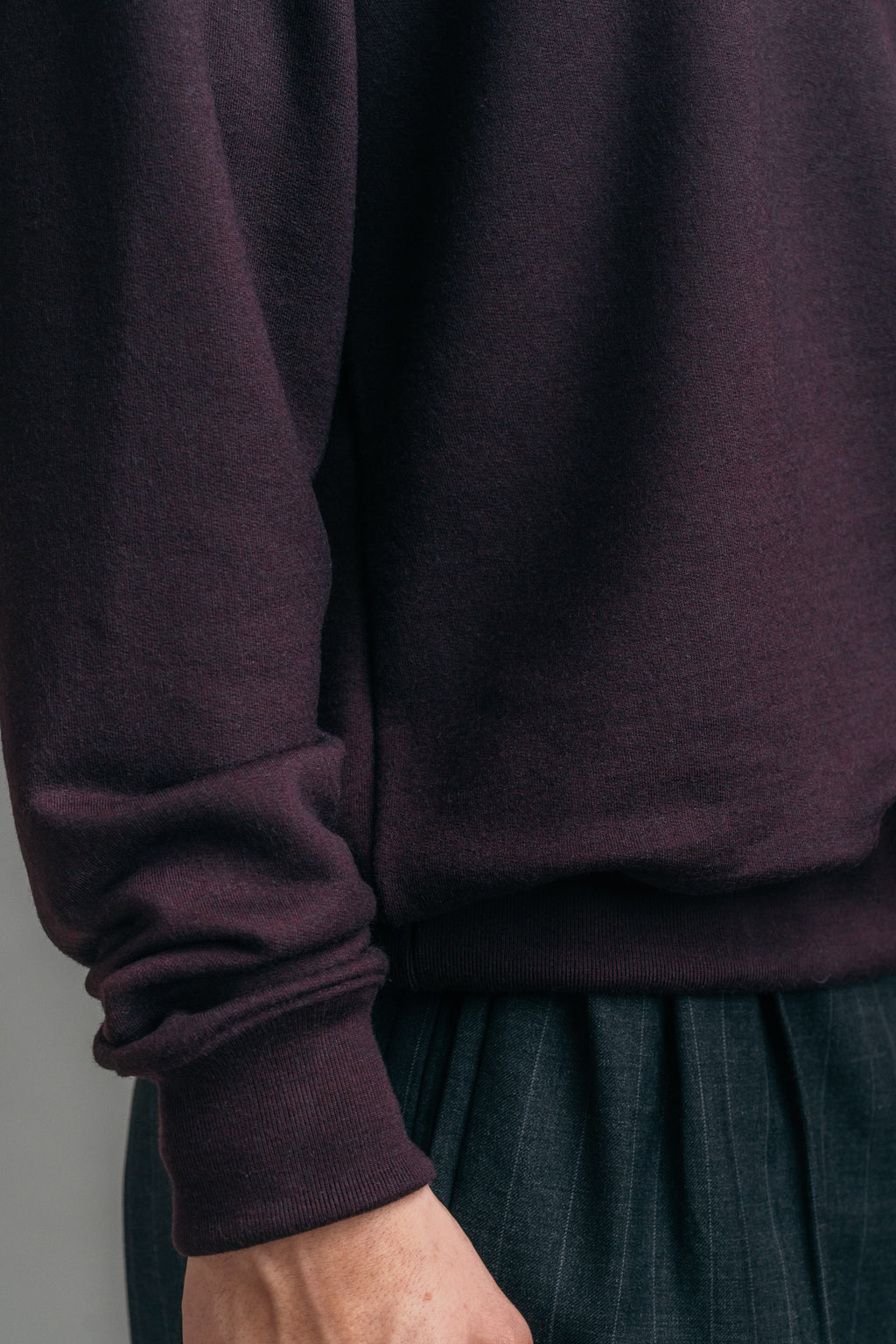 Das Merino Sweatshirt – Bordeaux