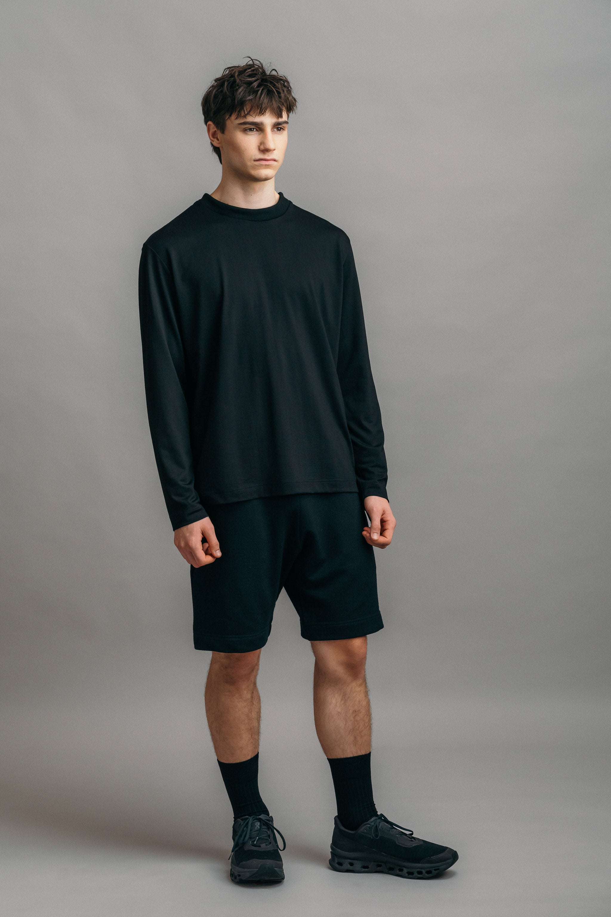 Das Real Merino Longsleeve – Schwarz