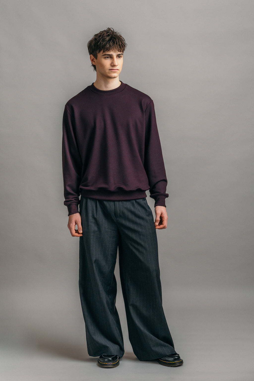 Das Merino Sweatshirt – Bordeaux