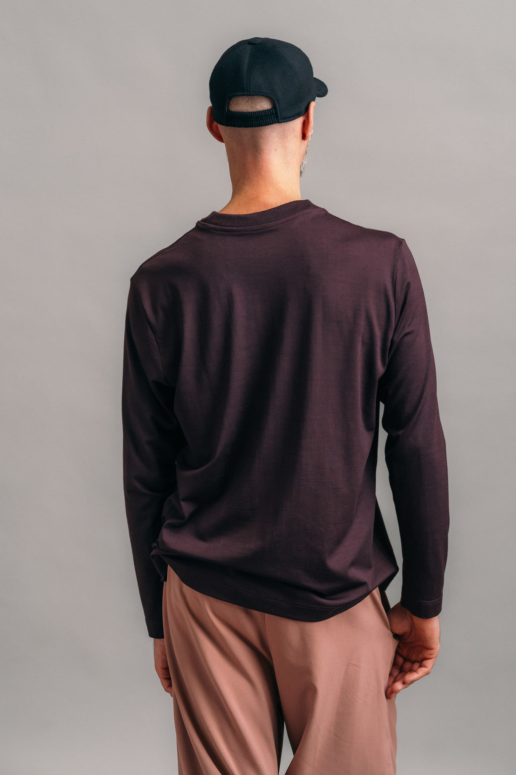 Das Real Merino Longsleeve – Bordeaux