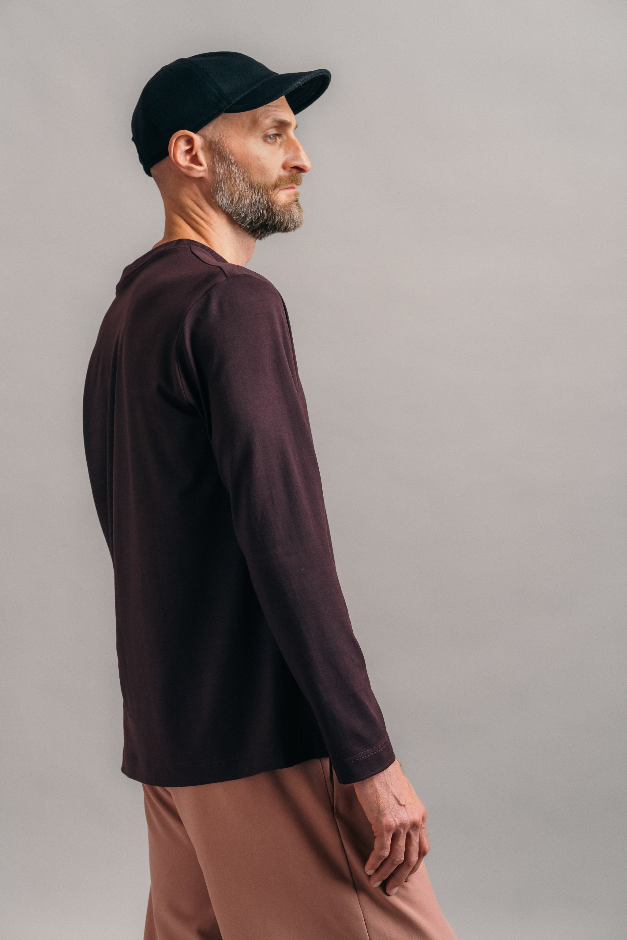 Das Real Merino Longsleeve – Bordeaux