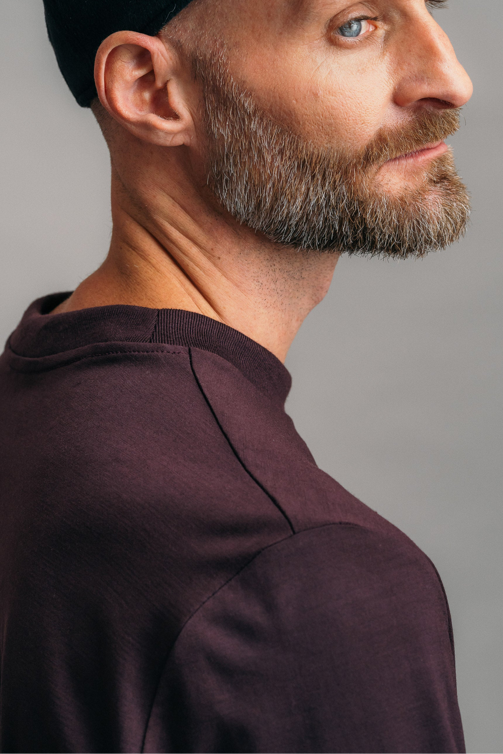Feinripp-Kragen aus 100% Merinowolle