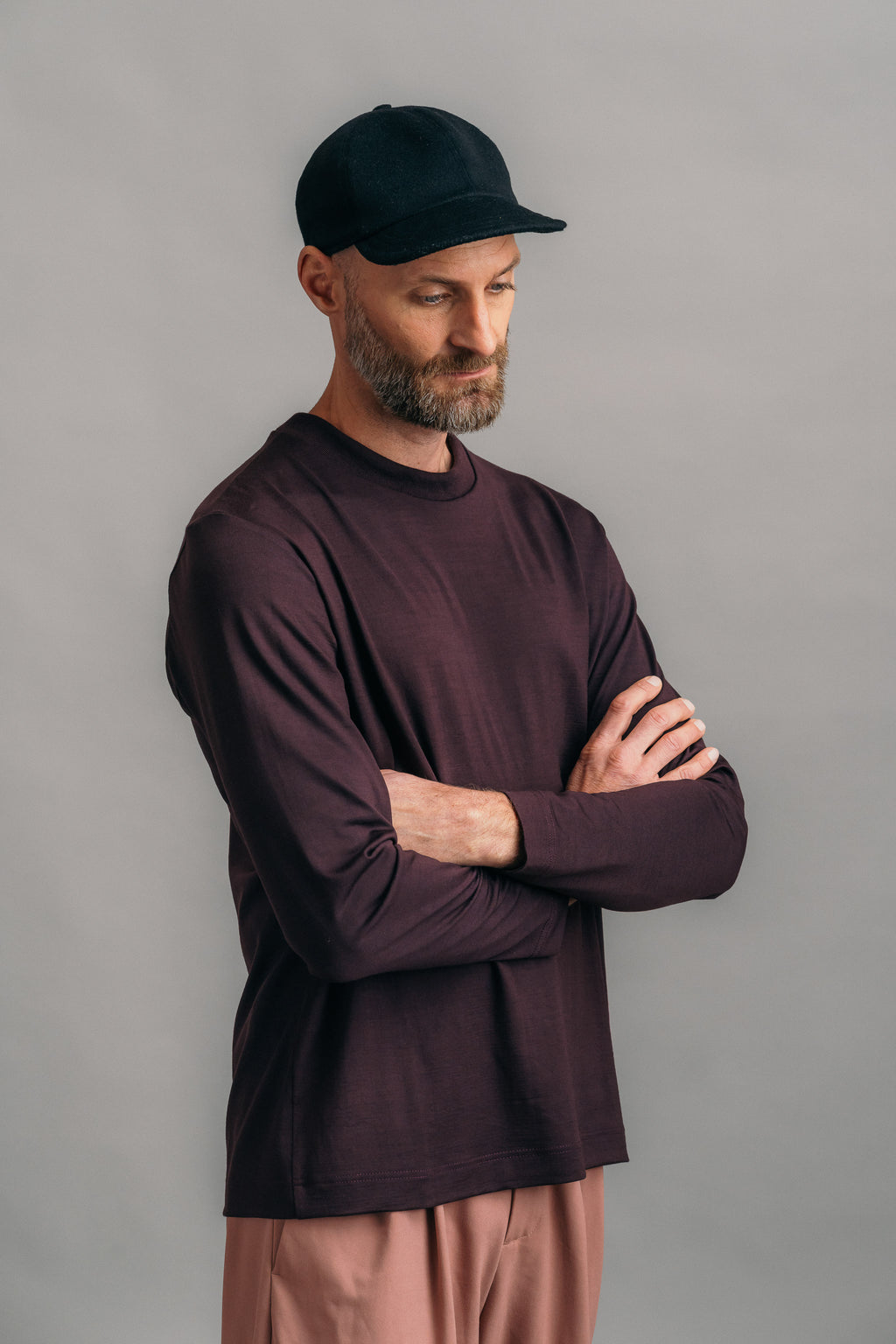 Das Real Merino Longsleeve – Bordeaux