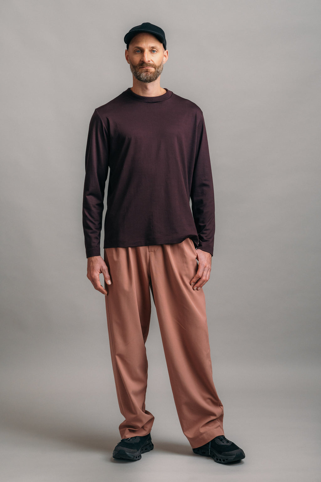 Das Real Merino Longsleeve – Bordeaux