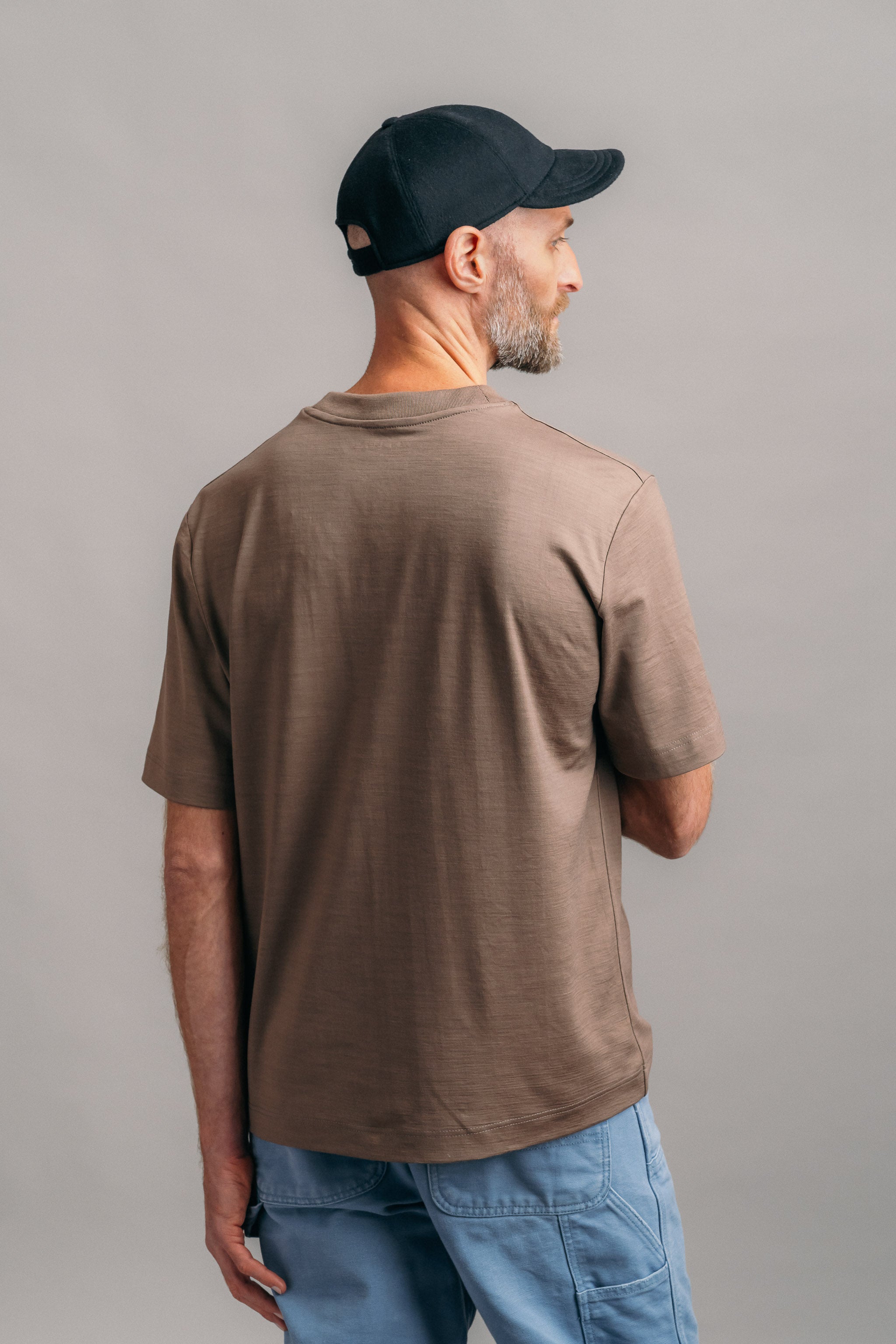 Das Real Merino T-Shirt – Lehm