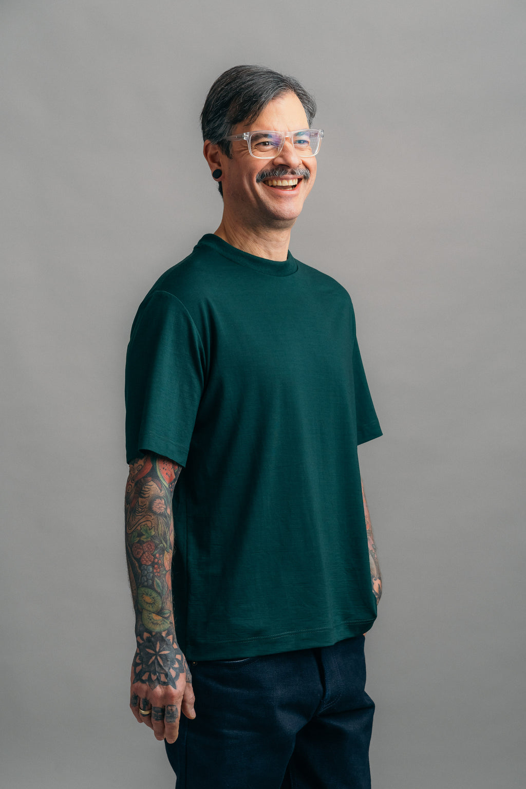 Das Real Merino T-Shirt – Moosgrün