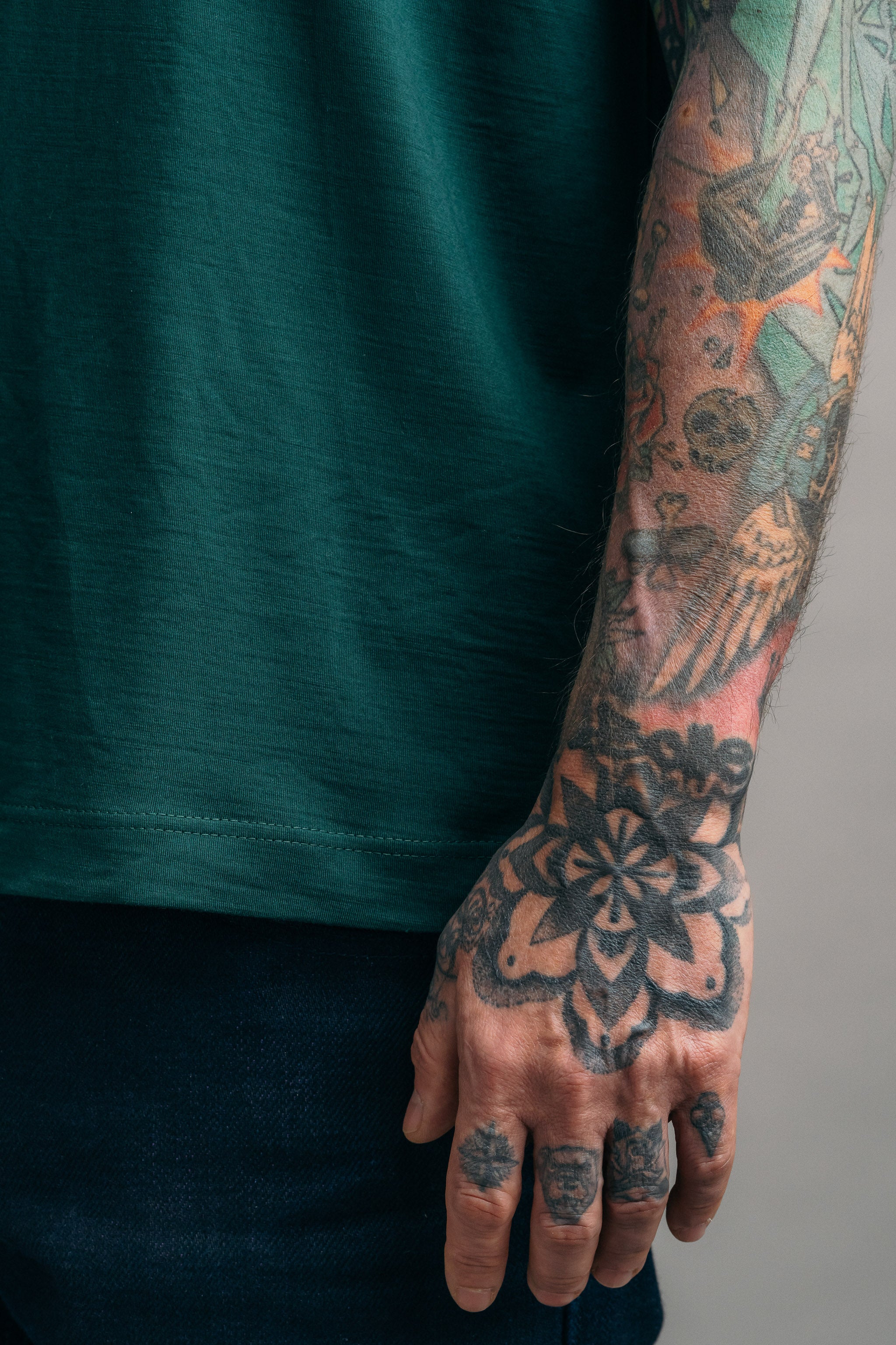 Das Real Merino T-Shirt – Moosgrün