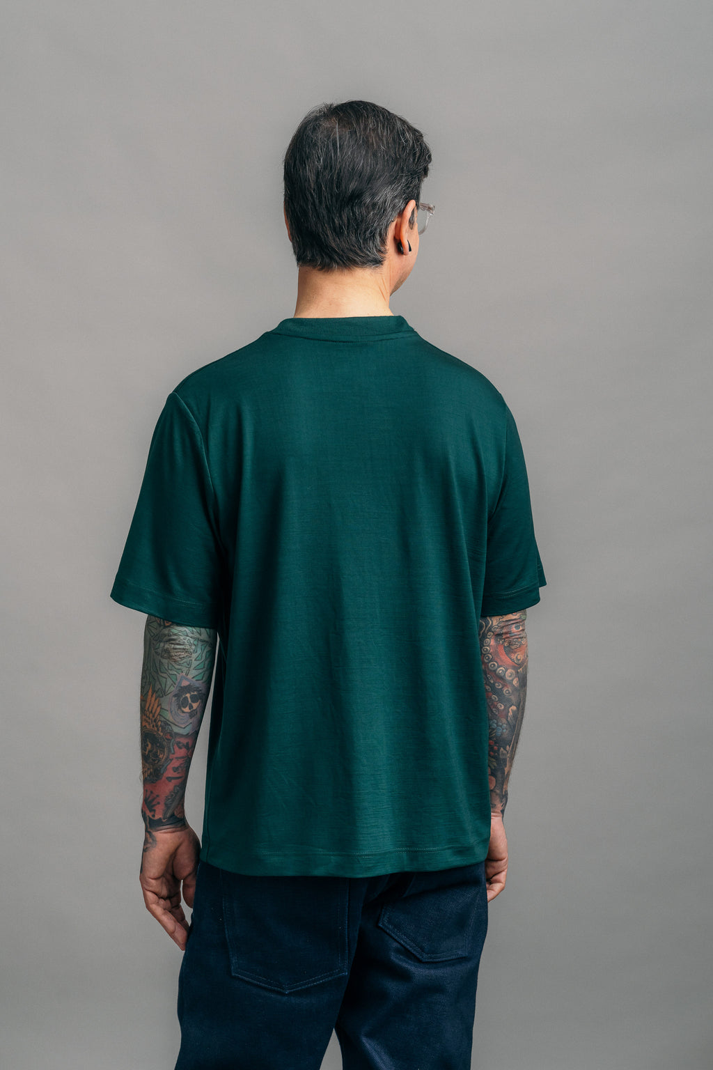 Das Real Merino T-Shirt – Moosgrün