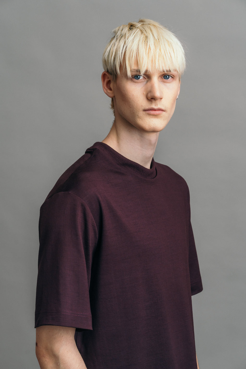 Das Real Merino T-Shirt – Bordeaux