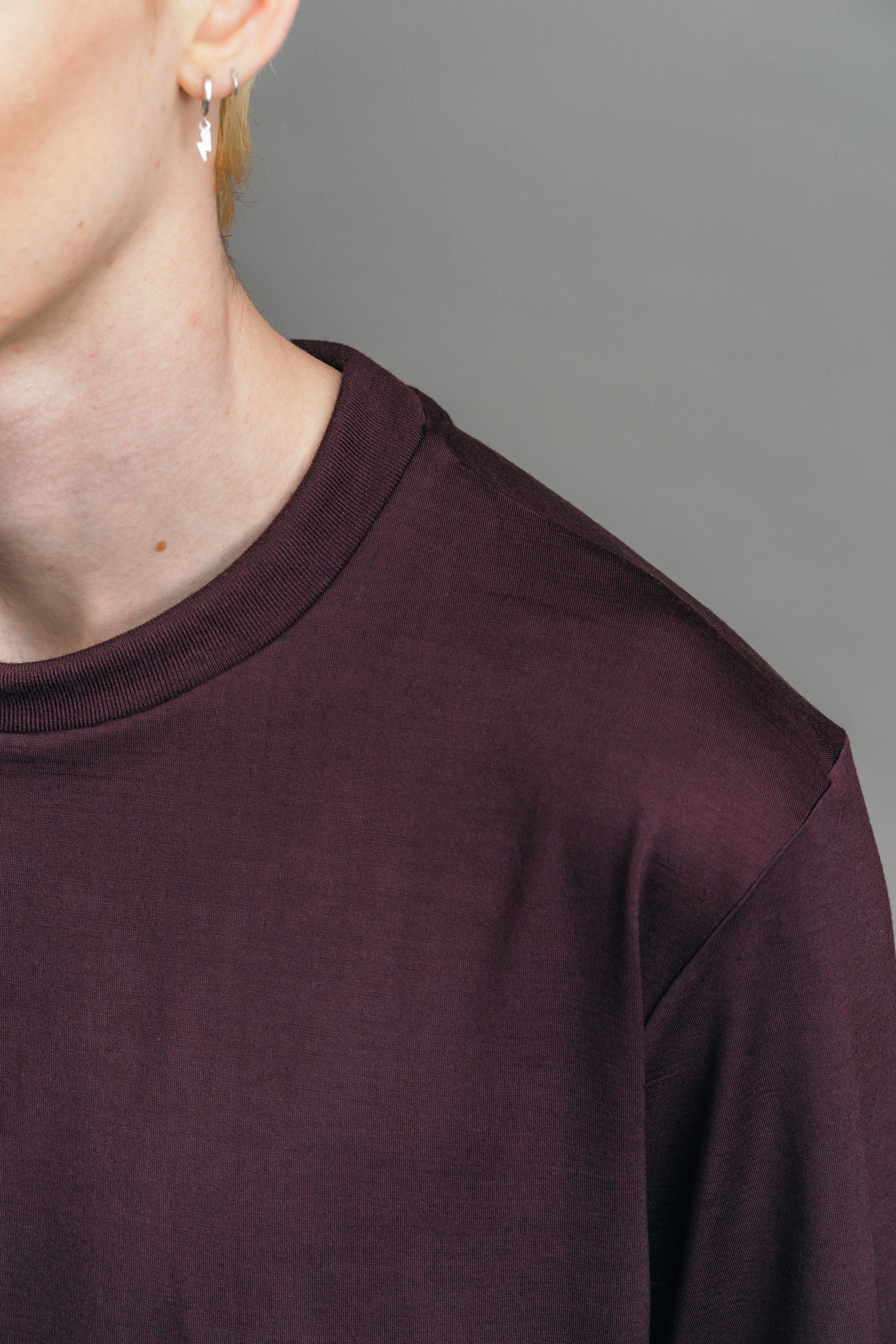 Das Real Merino T-Shirt – Bordeaux
