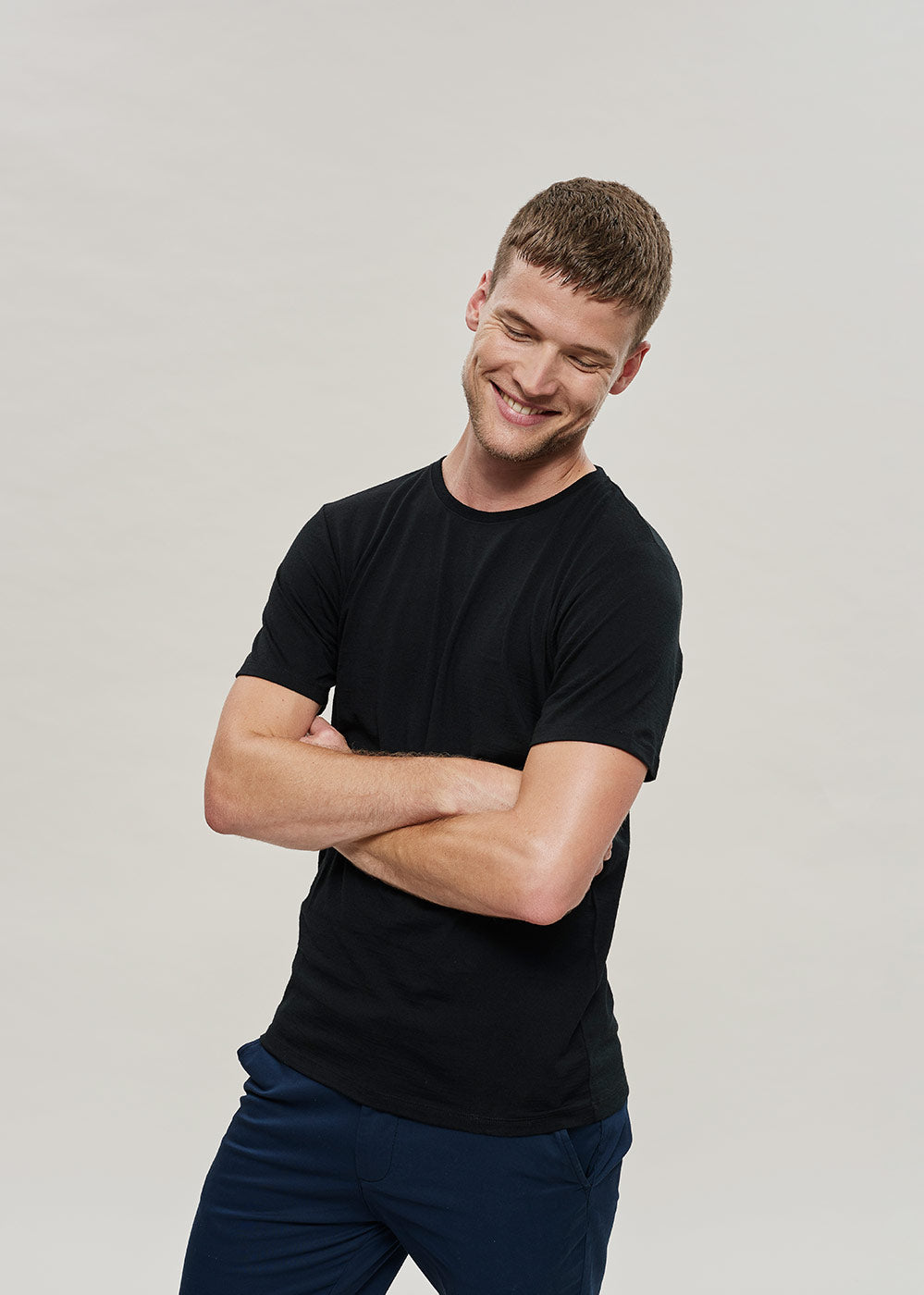 Das Classic Merino T-Shirt – Schwarz