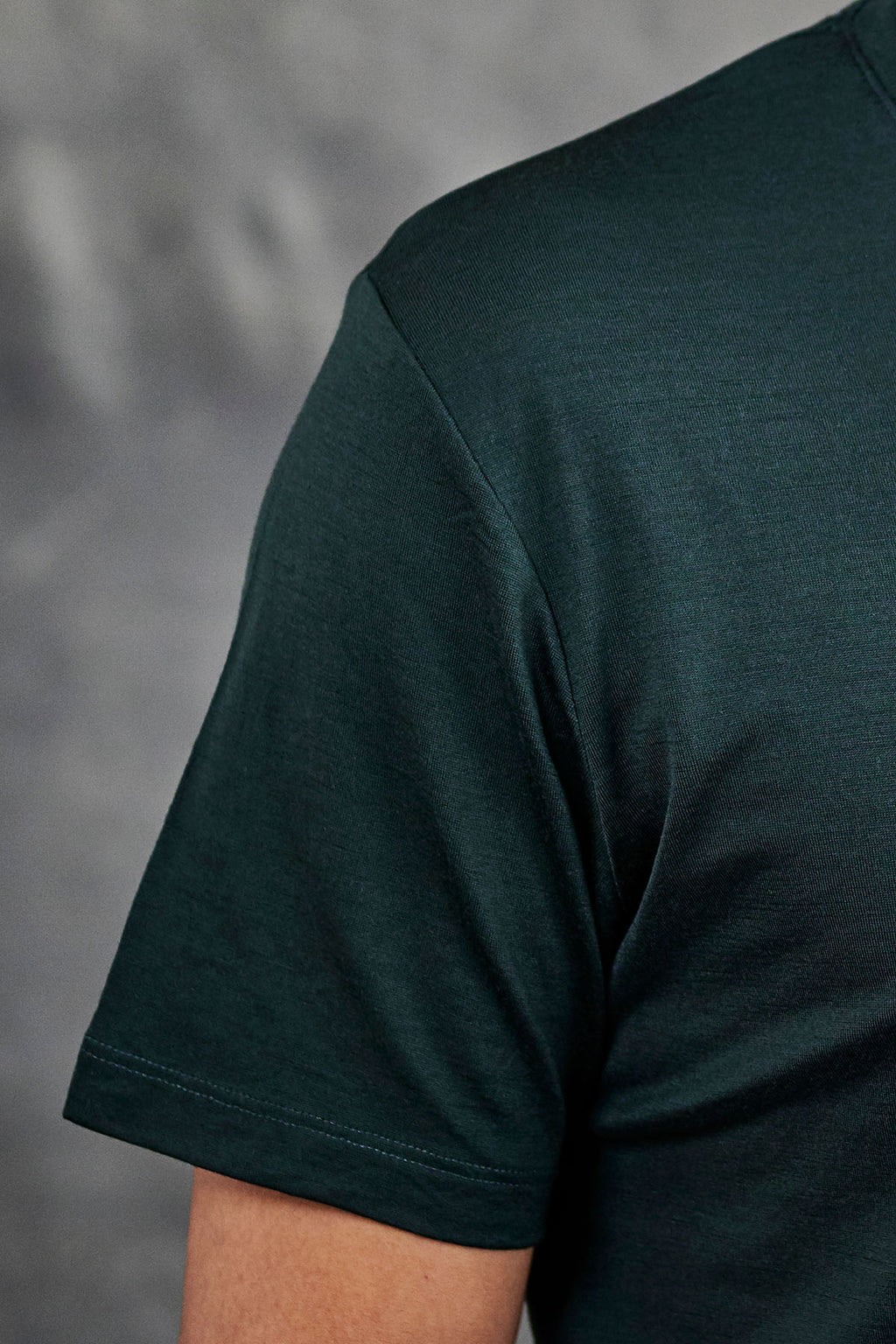 Das Classic Merino T-Shirt – Tannengrün