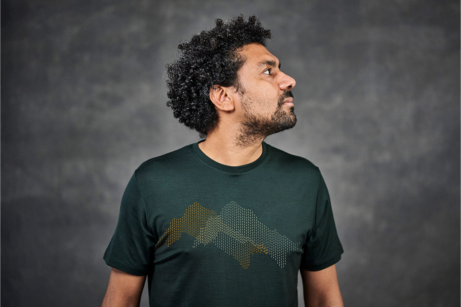 Woolday The Merino Mountain T-Shirt Men Dark Green