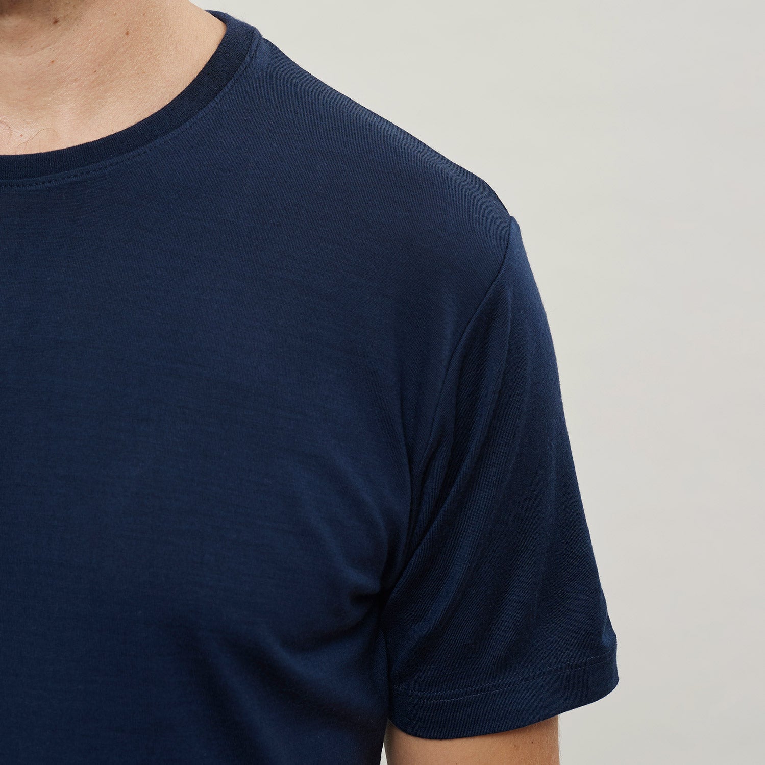 The Merino Wool T-Shirt for Men Navy Blue Woolday 5