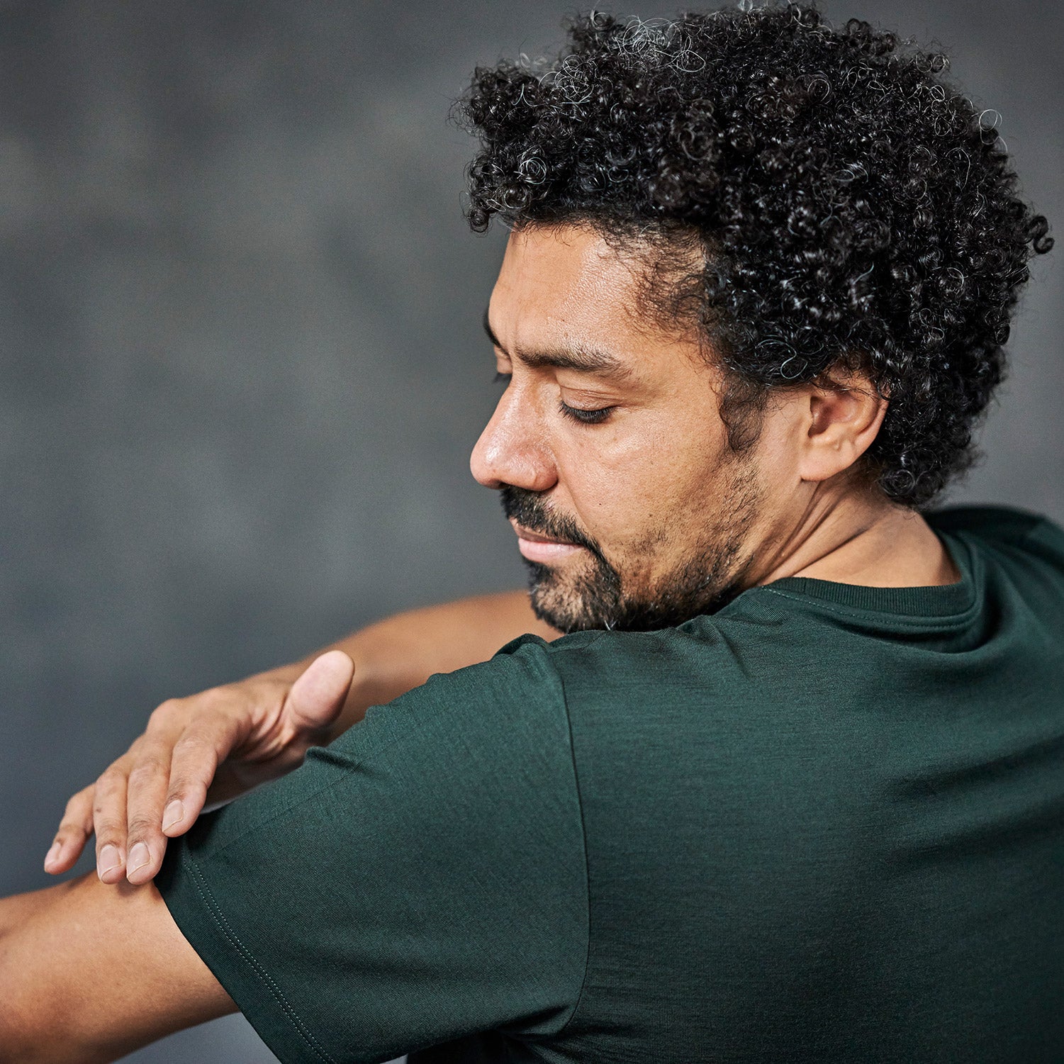 The Merino Wool T-Shirt Mountain for Men Dark Green Woolday 6#color_dark-green