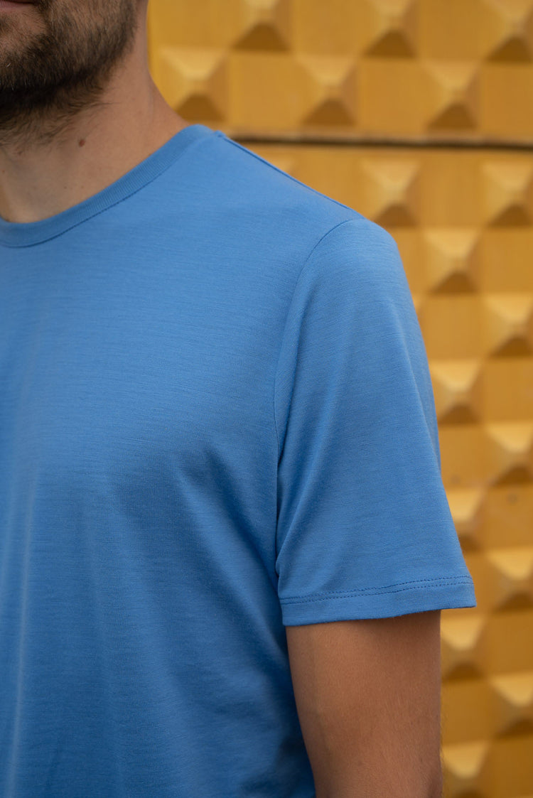 WOOLDAY The Merino Wool T-Shirt Sky Blue Woolday 3