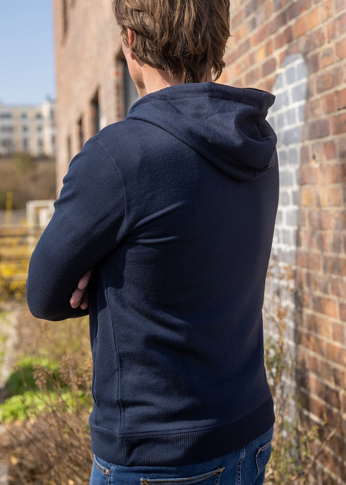 Merino wool cheap zip hoodie